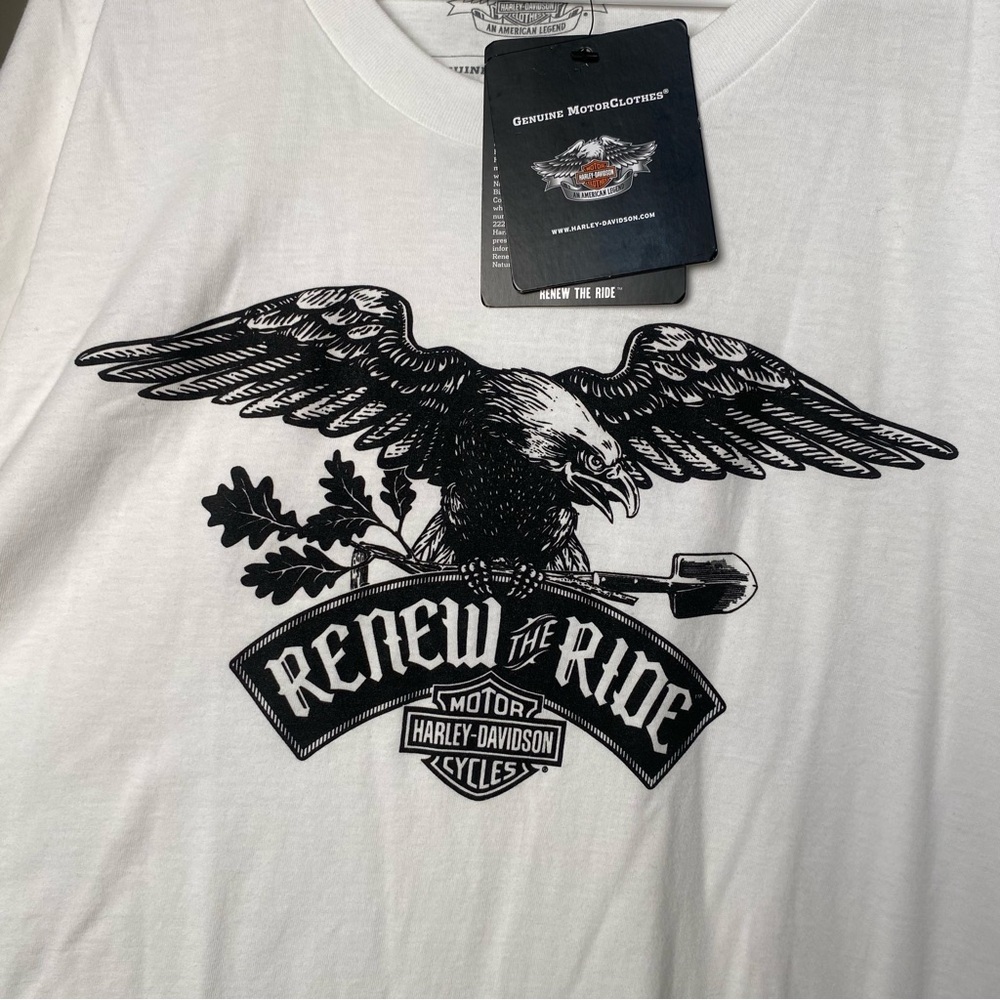 Harley-Davidson White Eagle Graphic T-Shirt - Picture 2 of 6